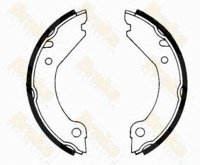 BRAKE ENGINEERING sh1204 -  Комплект тормозных колодок, стояночная тормозная система